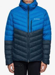 Kurtka puchowa Vaude Monviso Down Hooded Jacket. Niebieskie kurtki męskie Vaude, l, bez wzorów, z materiału, bez kaptura. Za 1,033.99 zł.