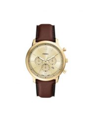 Fossil Zegarek Neutra Chronograph FS6113 Brązowy. Brązowe zegarki męskie FOSSIL, bez wzorów. Za 659.99 zł.