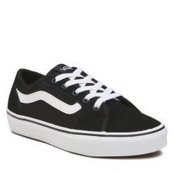 Trampki Vans. Czarne trampki i tenisówki damskie Vans, bez wzorów, bez zapięcia. Za 199.99 zł.