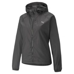 Puma Kurtka Favorite Woven 52168301. Czarne kurtki sportowe damskie Puma, s, bez wzorów, bez ramiączek, z kapturem, do biegania. Za 182.99 zł.