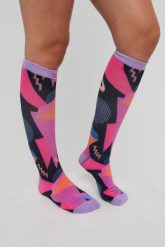 Skarpety narciarskie / snowboardowe Hotstepper. Czarne skarpetki damskie OOSC, bez wzorów, z elastanu. Za 132.99 zł.