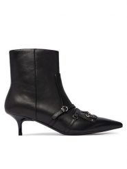 PINKO Botki Gloria 26 SD0595P001 Czarny. Czarne botki damskie Pinko, bez wzorów, ze skóry, bez obcasa, na szpilce, bez zapięcia. Za 1,399.00 zł.