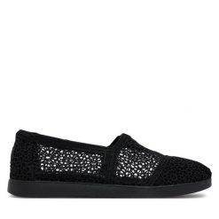 Baleriny Toms. Czarne balerinki damskie Toms, bez wzorów, bez obcasa, bez zapięcia. Za 259.99 zł.