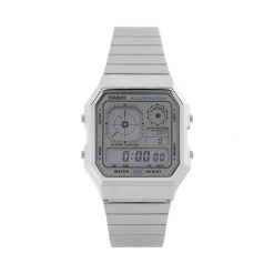 Zegarek Casio. Szare zegarki męskie Casio, bez wzorów, srebrne. Za 219.99 zł.