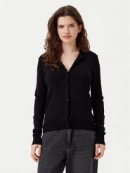 JJXX Kardigan Ophelia 12255369 Czarny Slim Fit. Czarne kardigany damskie JJXX, xs, bez wzorów, z wiskozy, bez kołnierzyka. Za 79.99 zł.