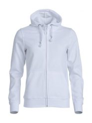 Clique Basic Hoody Full Zip Women — damska bluza z kapturem i zamkiem, biały –. Białe bluzy damskie CLIQUE, m, bez wzorów, z bawełny, bez ramiączek, z kapturem. Za 187.18 zł.