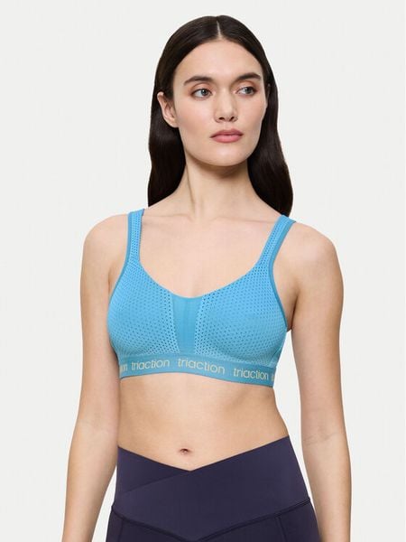 Triumph Biustonosz sportowy Triaction Energy Lite 10201677 Niebieski. Niebieskie bielizna sportowa damska Triumph, bez wzorów, z syntetyku. Za 140.00 zł.