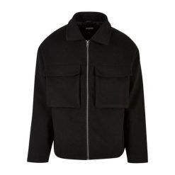 Kurtka Urban Classics. Czarne kurtki męskie Urban Classics, m, bez wzorów, z materiału, bez kaptura. Za 270.55 zł.