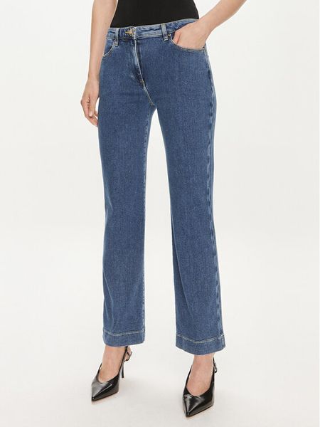 Marciano Guess Jeansy 4YGA07 7148A Granatowy Straight Leg. Niebieskie jeansy damskie Marciano Guess, z aplikacjami, z bawełny. Za 689.99 zł.