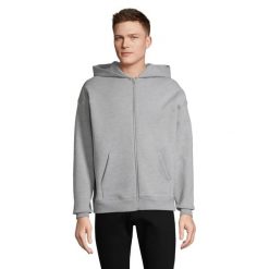 Bluza z kapturem Sol's Jelo. Szare bluzy damskie SOL'S, s, bez wzorów, z bawełny, bez ramiączek, z kapturem. Za 286.00 zł.