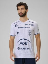 4F Koszulka meczowa replika domowa z sezonu 2025/26 męska 4F x Projekt Warszawa - biała XXL. Białe t-shirty męskie 4F, m, bez wzorów, z dzianiny, bez kołnierzyka, bez ramiączek. Za 179.99 zł.