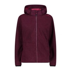 Damska kurtka z kapturem zapinana na zamek CMP. Czarne kurtki sportowe damskie CMP, bez wzorów, z puchu, bez ramiączek, z kapturem, trekkingowe. Za 436.80 zł.