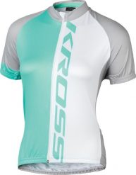 Kross Koszulka damska Flow Lady Light Blue r. S. Niebieskie bluzki damskie Kross, s, bez wzorów, bez kołnierzyka, bez ramiączek. Za 139.90 zł.