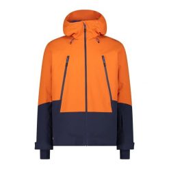 Kurtka narciarska z kapturem CMP Unlimitech. Brązowe kurtki sportowe męskie CMP, na zimę, m, bez wzorów, z kapturem, narciarskie. Za 849.99 zł.