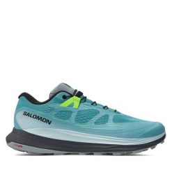 Buty do biegania Salomon. Niebieskie obuwie sportowe damskie Salomon, bez wzorów, bez zapięcia, do biegania. Za 729.99 zł.
