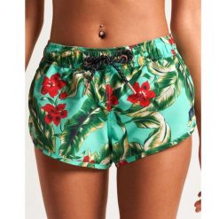 Spodenki plażowe damskie Superdry Surf Boardshort. Niebieskie szorty damskie Superdry, bez wzorów, z poliesteru. Za 102.00 zł.