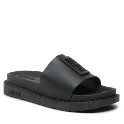 Klapki Big Star Shoes. Czarne klapki damskie BIG STAR SHOES, bez wzorów, retro, bez obcasa, bez zapięcia. Za 79.99 zł.