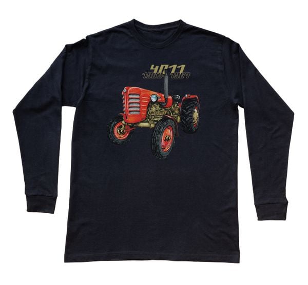 Zetor 4011 — bluzka z długim rękawem (Rozmiar: 5 - 6 lat; Kolor koszulki: czarny; Rodzaj nadruku: Zetor 4011). Czarne bluzki damskie nikiniki, s, bez wzorów, z bawełny, bez kołnierzyka, bez ramiączek. Za 79.00 zł.