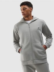 4F Bluza dresowa rozpinana z kapturem z bawełny organicznej męska - szara 3XL. Szare bluzy męskie 4F, l, bez wzorów, z bawełny, z kapturem. W wyprzedaży za 139.99 zł.