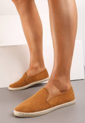 Brązowe Tenisówki Espadryle Slip On Na Płaskiej Podeszwie Liodelia. Brązowe trampki i tenisówki damskie Born2be, bez wzorów, z jeansu, bez zapięcia. Za 44.99 zł.