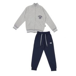 Bluza wytrzymały z pełny zamek błyskawiczny na co dzień. Szare bluzy damskie LEONE 1947 APPAREL, bez wzorów, z dresówki, sportowe, bez ramiączek, bez kaptura. Za 136.83 zł.