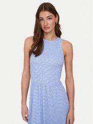 ONLY Sukienka letnia Celle 15369284 Niebieski Regular Fit. Niebieskie sukienki damskie ONLY, na lato, l, bez wzorów, z syntetyku, bez kołnierzyka, bez ramiączek. Za 149.99 zł.