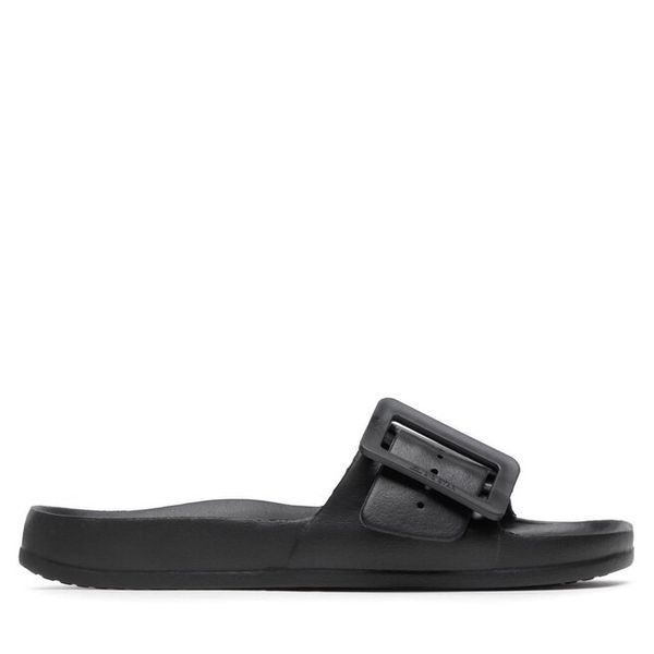 Klapki Big Star Shoes. Czarne klapki damskie BIG STAR SHOES, bez wzorów, retro, bez obcasa, bez zapięcia. Za 49.99 zł.
