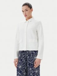Olsen Koszula 11201648 Biały Regular Fit. Białe koszule damskie Olsen, bez wzorów, z bawełny, bez kołnierzyka, bez ramiączek. Za 349.99 zł.