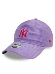 New Era Czapka z daszkiem New York Yankees Cord 9Twenty 60595365 Fioletowy. Fioletowe czapki damskie New Era, bez wzorów, z bawełny. Za 99.99 zł.