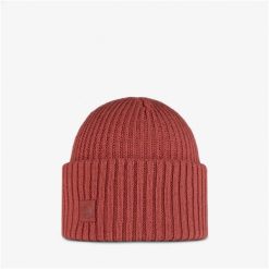 Czapka BUFF Knitted Beanie Rutger. Brązowe czapki damskie Buff, bez wzorów. W wyprzedaży za 95.94 zł.