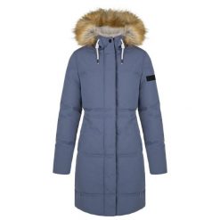 Damski płaszcz zimowy LOAP Narnia, wodoodporny, L. Szare kurtki sportowe damskie Winter Time, na zimę, l, bez wzorów, bez kołnierzyka. Za 463.99 zł.