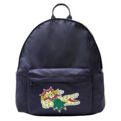 Plecak miejski sportowy dla dorosłych Lacoste. Czarne plecaki męskie Lacoste, z aplikacjami, biznesowe. Za 487.00 zł.