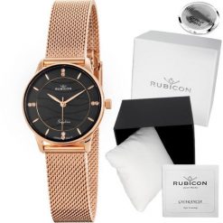Zegarek Rubicon Zegarek damski RUBICON BIANNA rose gold czt. Czerwone zegarki damskie Rubicon. Za 299.00 zł.