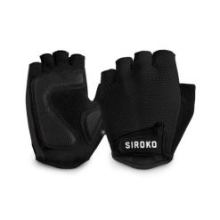 Rękawiczki rowerowe unisex SIROKO Aero. Czarne rękawiczki męskie SIROKO, na lato, bez wzorów, z materiału. Za 106.00 zł.