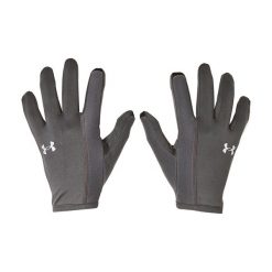 Rękawiczki do biegania męskie Under Armour Storm Run Liner. Czarne rękawiczki męskie Under Armour, bez wzorów. Za 79.99 zł.
