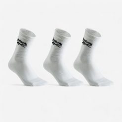 Skarpety sportowe tenis Reebok wysokie x3. Skarpetki damskie Reebok, bez wzorów, z bawełny. Za 29.99 zł.