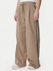 Weekend Max Mara Spodnie dresowe Perdoni 2615781051 Beżowy Wide Leg. Brązowe spodnie sportowe damskie Weekend Max Mara, bez wzorów, z bawełny. Za 789.99 zł.