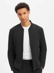 S.Oliver BLACK LABEL marynarka z zestawu modułowego Mężczyźni Comfort Fit Sztuczne włókno czarny, 50. Czarne garnitury męskie s.Oliver BLACK LABEL, m, bez wzorów, z włókna, bez kołnierzyka, bez ramiączek. Za 499.95 zł.