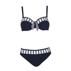 Bikini Basic. Niebieskie stroje kąpielowe damskie SUNFLAIR, bez wzorów, z elastanu. Za 524.00 zł.