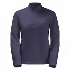 Bluza trekkingowa damska Jack Wolfskin Taunus Hz. Niebieskie bluzy damskie Jack Wolfskin, bez wzorów, z puchu, sportowe, bez ramiączek, bez kaptura. Za 179.99 zł.