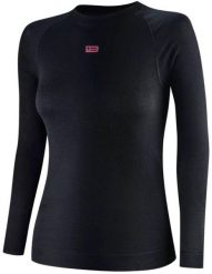 Brubeck Bluza LS1734W Merino Wool damska : Kolor - Czarny, Rozmiar - S. Czarne bielizna sportowa damska Brubeck, s, bez wzorów. Za 275.42 zł.