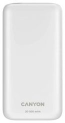 Canyon Powerbank PB-301 LED 30000 mAh PD 20W QC 3.0 biały. Białe powerbanki . Za 149.90 zł.