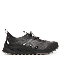 Trekkingi Keen. Czarne buty zimowe męskie Keen, bez wzorów, bez obcasa, bez zapięcia. Za 629.99 zł.