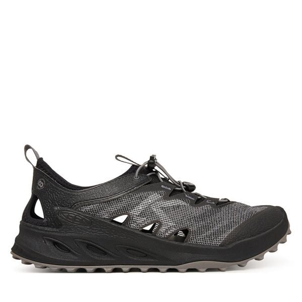 Sandały Keen. Czarne buty zimowe męskie Keen, bez wzorów, bez obcasa, bez zapięcia. Za 570.99 zł.