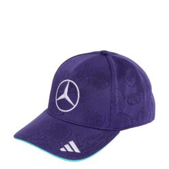 CZAPKA KIEROWCY MERCEDES-AMG PETRONAS FORMULA 1 TEAM VANDA BLOOM. Fioletowe czapki damskie Adidas, bez wzorów, z materiału, sportowe. Za 239.00 zł.