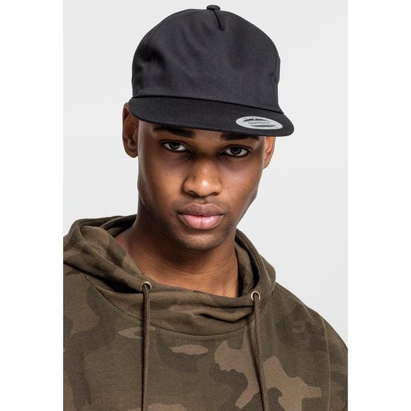 Czapka Flexfit untructured 5-panel. Brązowe czapki damskie FLEXFIT, bez wzorów, z bawełny, klasyczne. Za 67.40 zł.