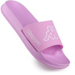 Klapki damskie na basen Kappa KRUS. Białe klapki damskie Kappa, bez wzorów, sportowe, bez obcasa, bez zapięcia. Za 51.90 zł.