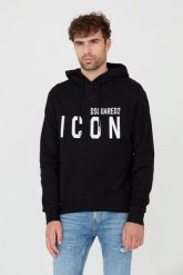 DSQUARED2 Czarna bluza Sweatshirt. Czarne bluzy męskie Dsquared2, m, bez wzorów, z kapturem. W wyprzedaży za 970.38 zł.
