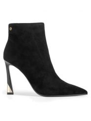 Eva Minge Botki HESA-1112-0402-3 Czarny. Czarne botki damskie Eva Minge, bez wzorów, ze skóry, bez obcasa, na szpilce, bez zapięcia. Za 479.99 zł.