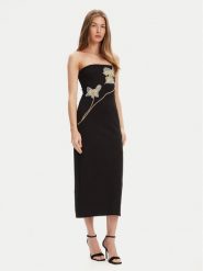 STAUD Sukienka koktajlowa Brooke R24F2171KP Czarny Slim Fit. Czarne sukienki damskie STAUD, l, bez wzorów, z wiskozy, wizytowe, bez kołnierzyka, bez ramiączek. Za 2,839.00 zł.